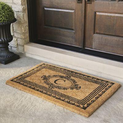 Estate Monogrammed Coco Door Mat- B