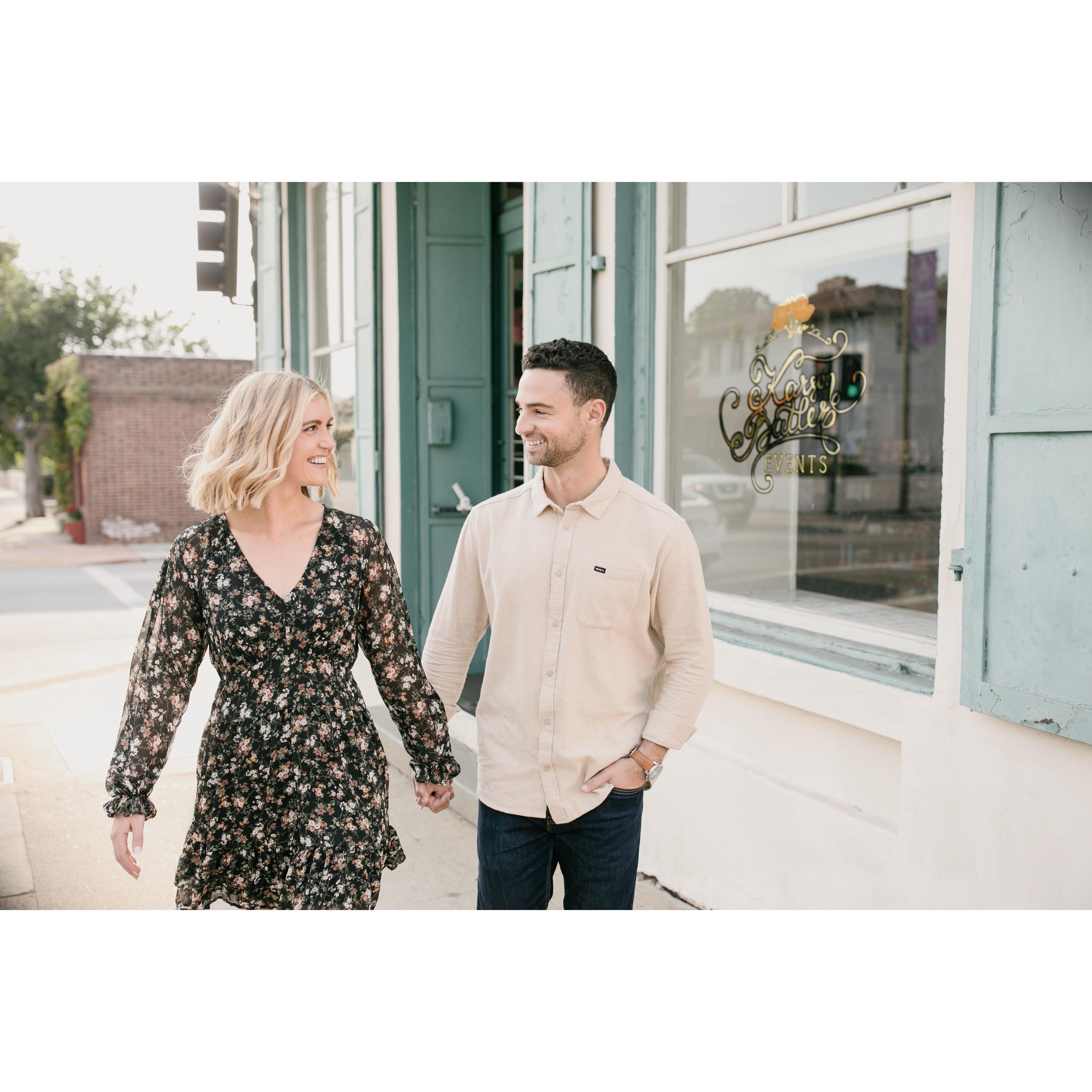 Celebrating one year until the wedding with a trip to San Luis Obispo