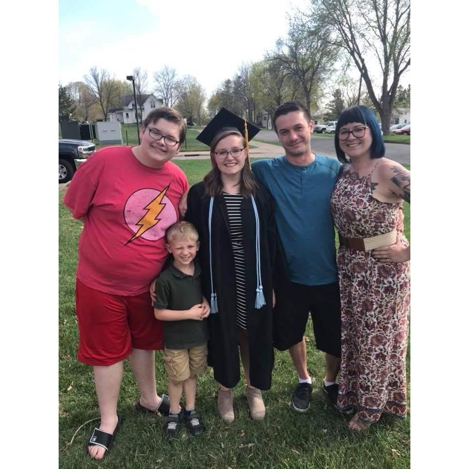 Courtney's graduation, May 2018