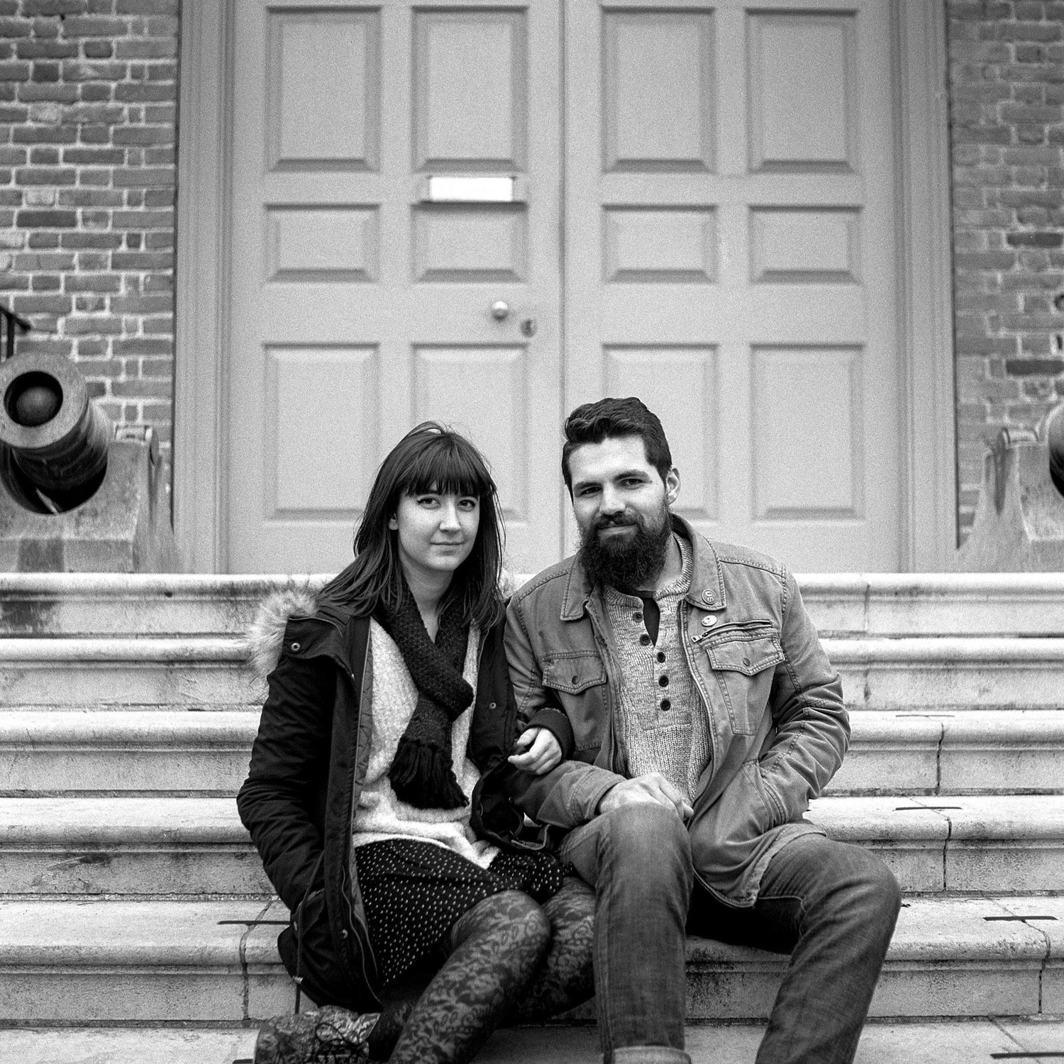 this was one of the first pictures of us, taken on a frigid day in Williamsburg