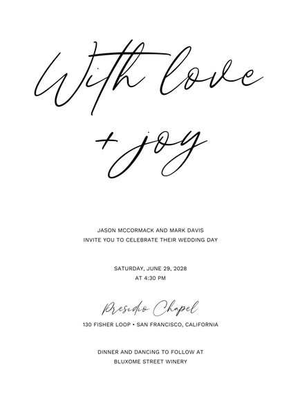Nahomi Classic Letterpress | Black | Zola Wedding Invitations