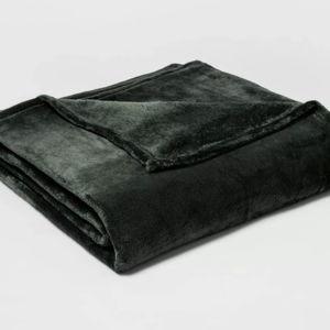 King Sized Microplush Bed Blanket - Threshold- Pine Color