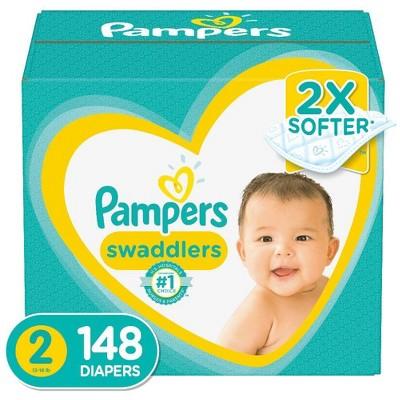 Pampers Swaddlers Disposable Diapers Enormous Pack - Size 2 (148ct )