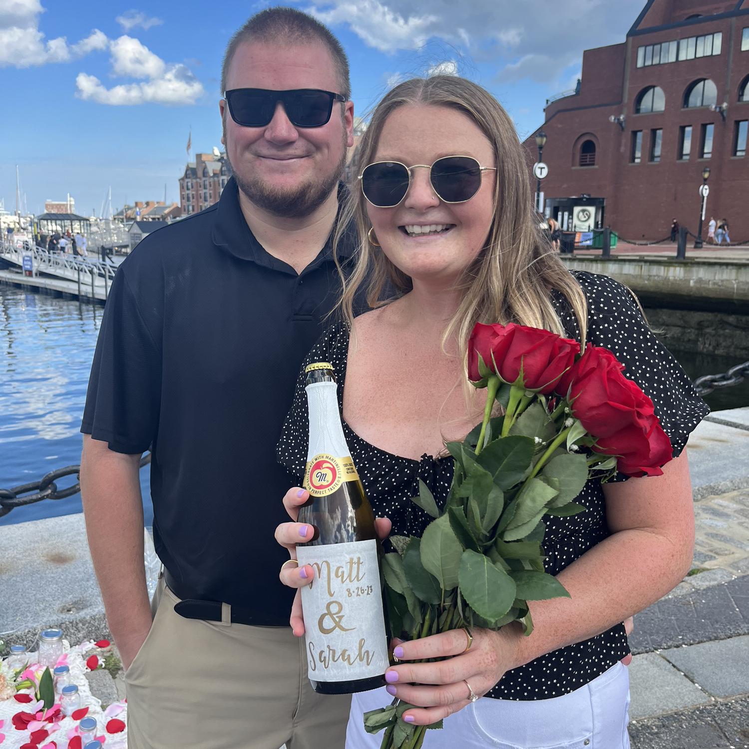 Engagement day! August 26, 2023 (one day before 10 years together!)