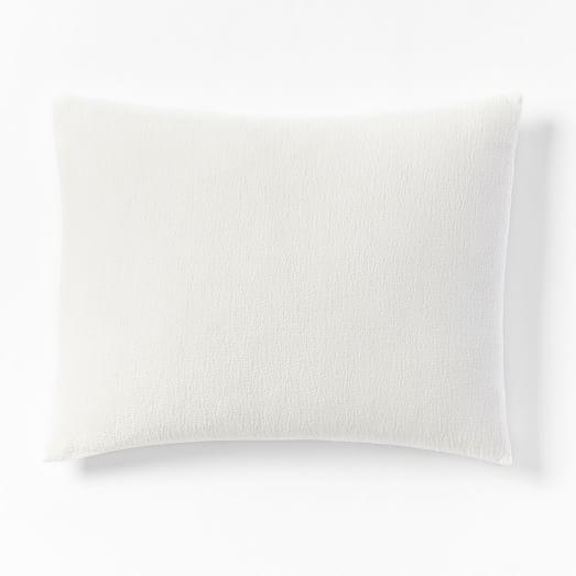 Organic Brighton Matelasse Standard Sham, Stone White