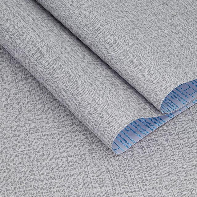 TANONE Grasscloth Peel Stick Wallpaper 15.8" X 118" Self-Adhesive Removable Vinyl Wall Covering for Kitchen Bedroom Shelf Liner Drawer Liner