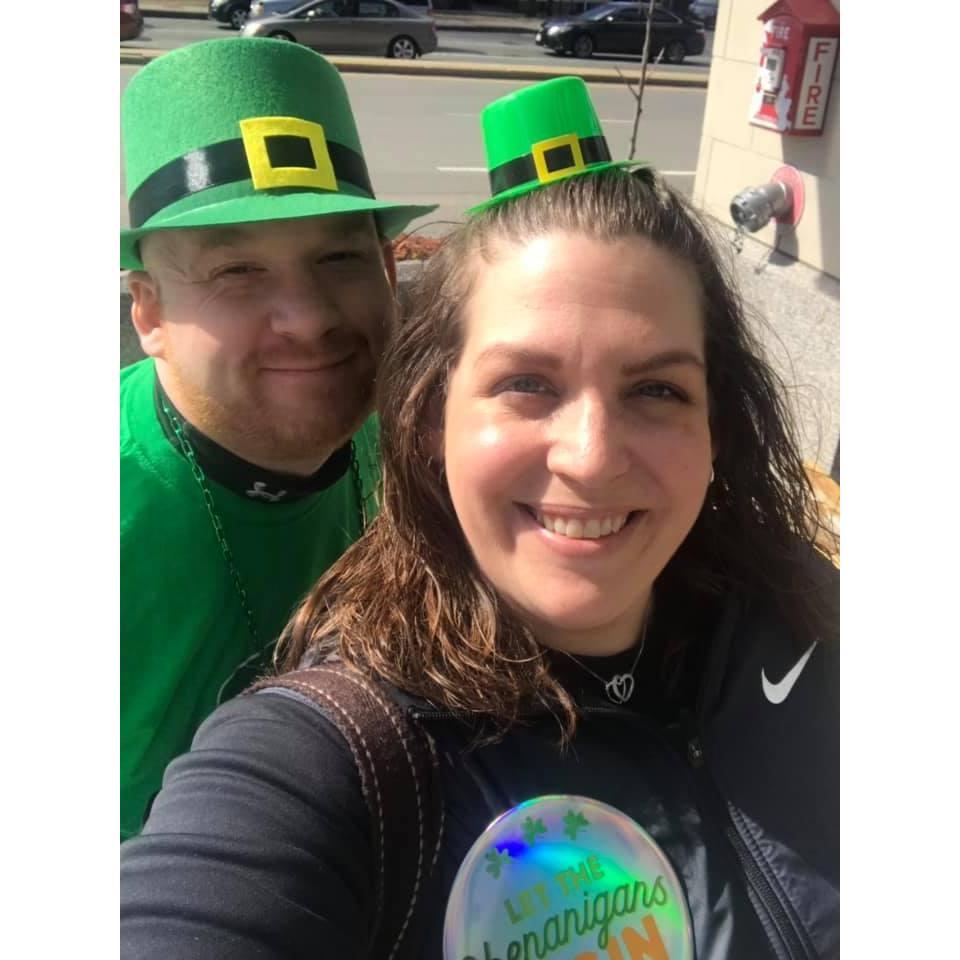 Our 1st St. Patrick's Day as an engaged couple!