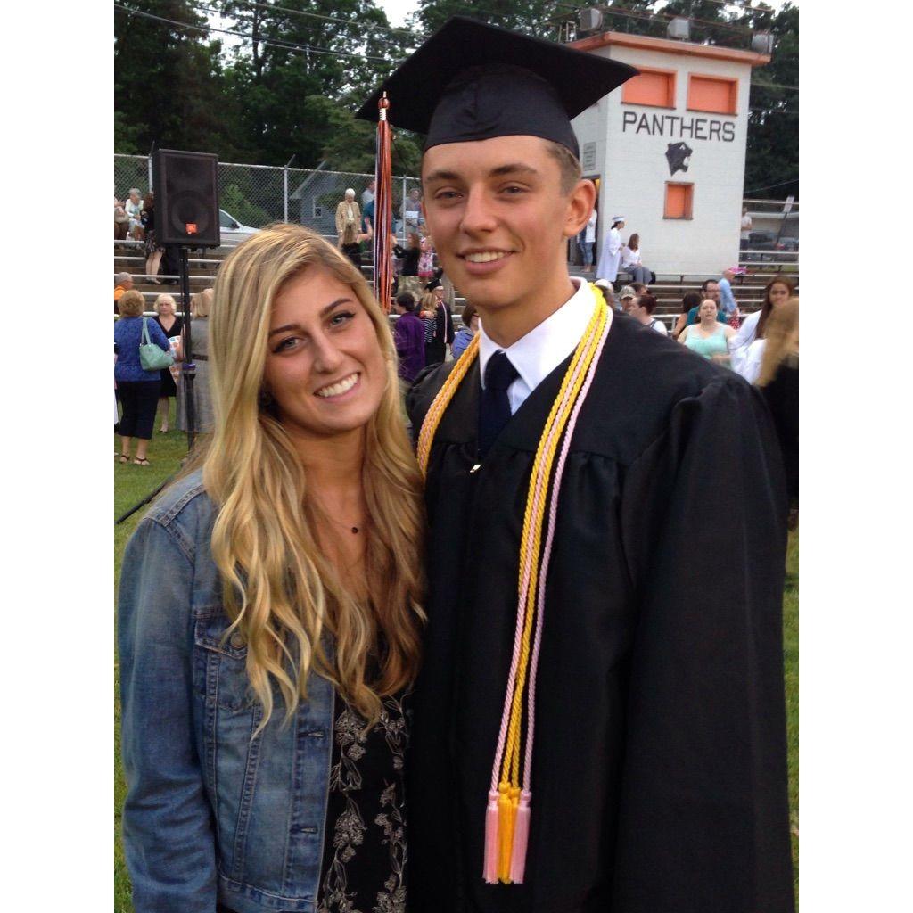 Hannah and Luke at Luke's Highschool Graduation in 2016