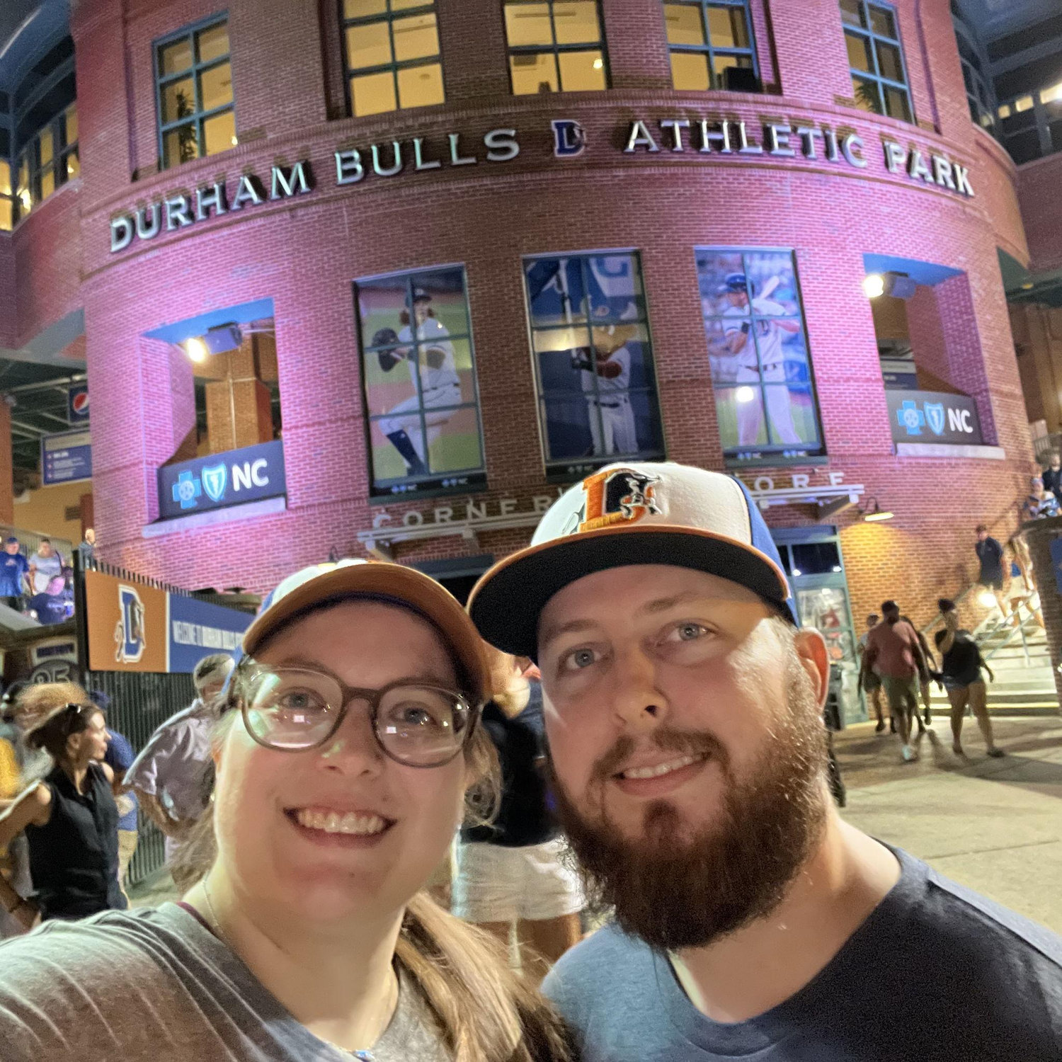 Our first baseball game after moving to NC!
