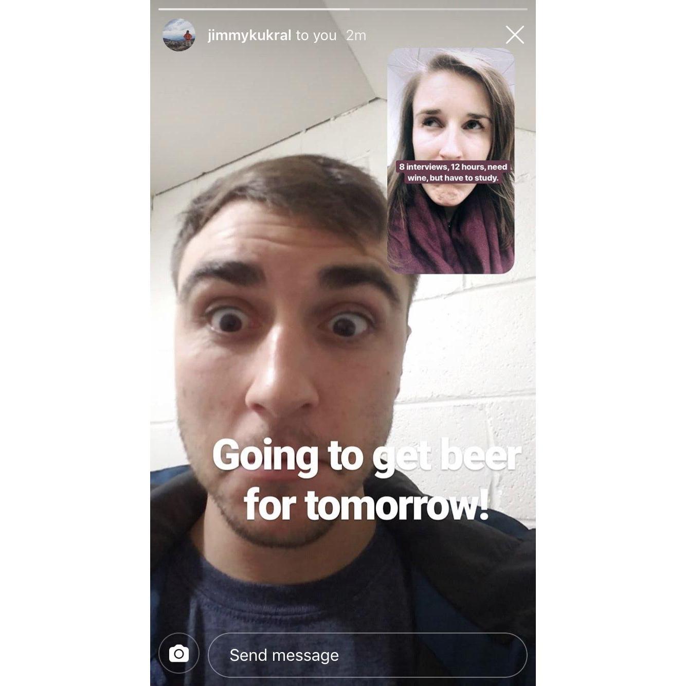 That time we did long distance for a year and a half...