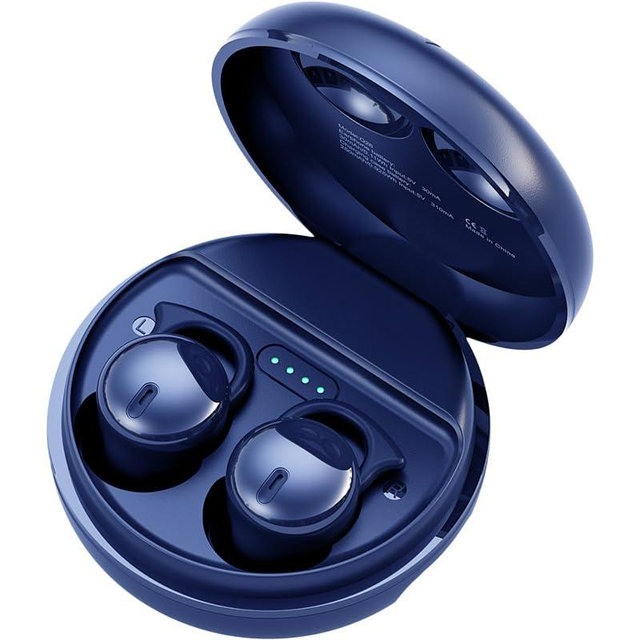 Invisible Sleep Headphones,Sleep Earbuds for Side Sleepers,Small Comfortable Fit Noise Blocking Sleeping Ear Buds,Bluetooth 5.3 Wireless Earbuds, in-Ear Ear Buds for Sleeping, Working (Blue)