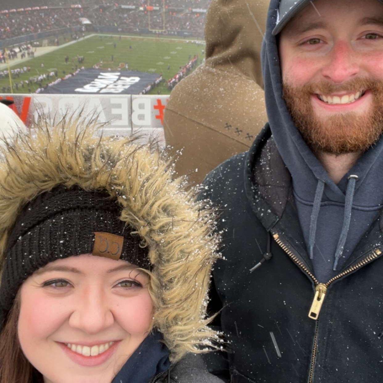 Bears game in the snow!
