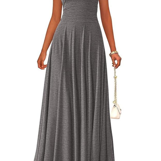 PRETTYGARDEN Womens Summer Dresses 2026 Casual Sleeveless Crewneck Aline Maxi Dress Stretch Tank Flowy Long Dresses