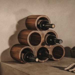 Botellero Sesilu de madera de acacia FSC 100%