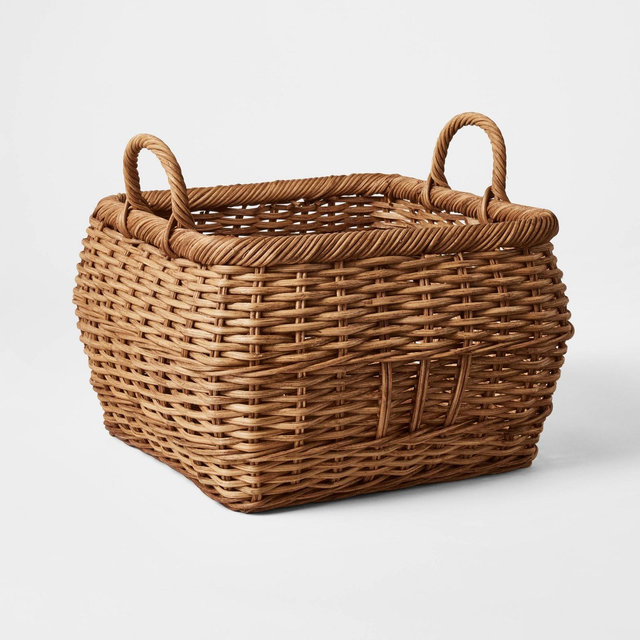 Medium Square Rattan Harvest Basket - Threshold™ designed with Studio McGee
