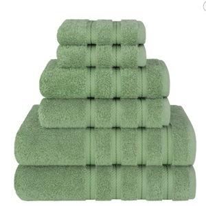 American Soft Linen Luxury Turkish 6 Piece Towel Set, 100% Cotton Soft Absorbent Bath Towels for Bathroom