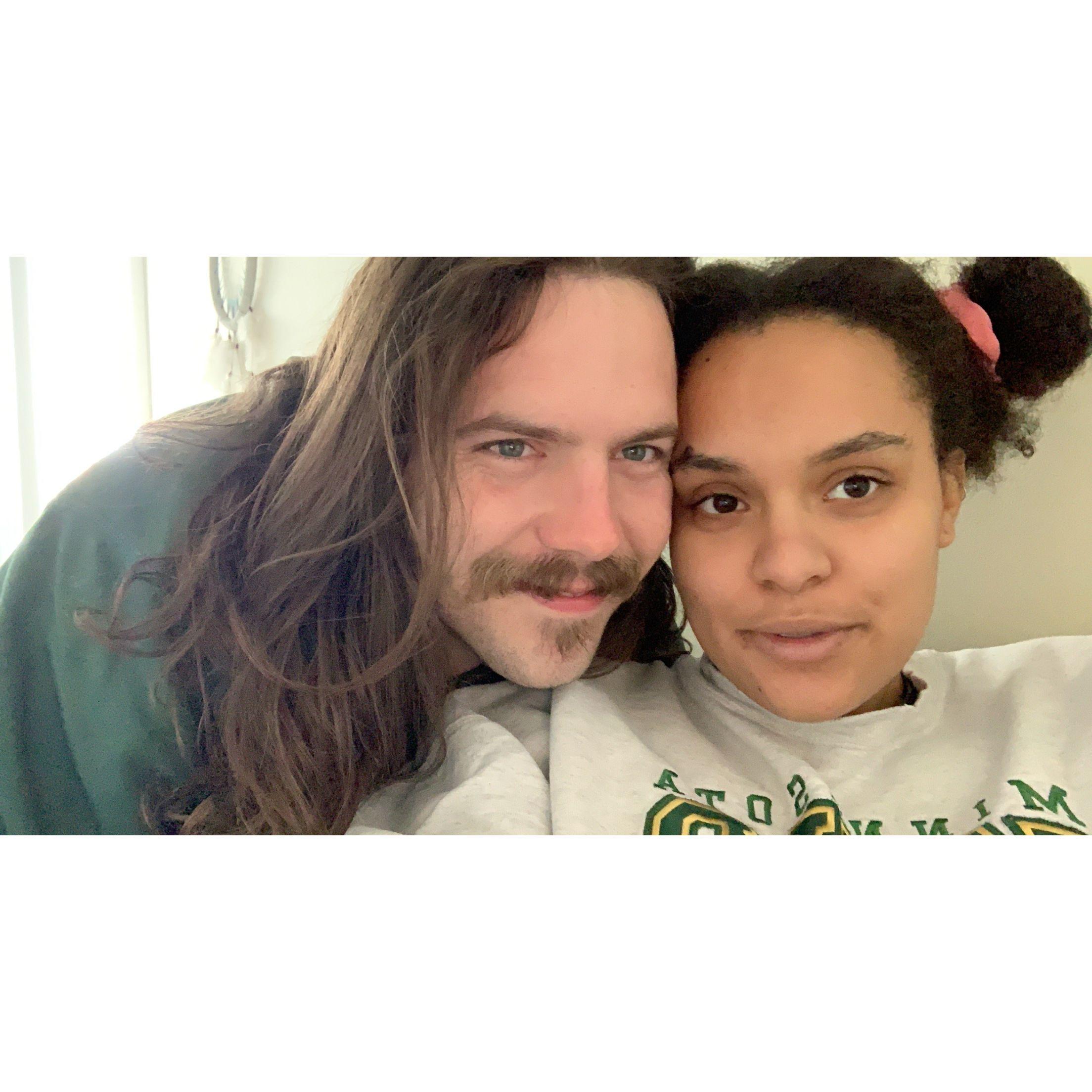 Ben's mustache era. 8 September 2020.