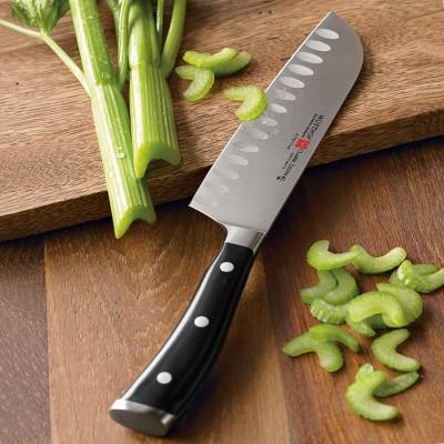 Wüsthof Classic Ikon Hollow-Edge Santoku Knife 7"