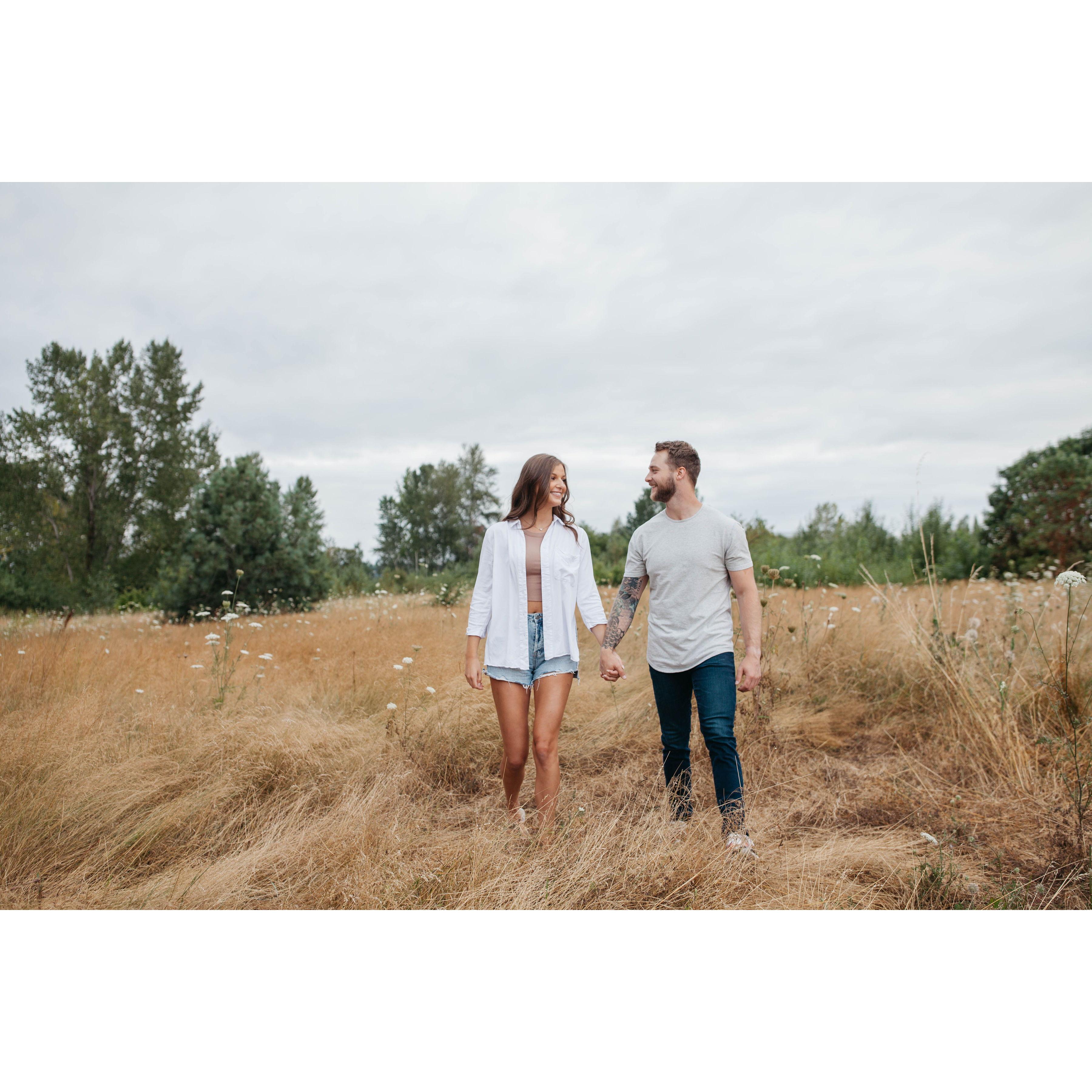 July 16, 2022: We celebrated one year together by having photos taken to capture this early time in our relationship!