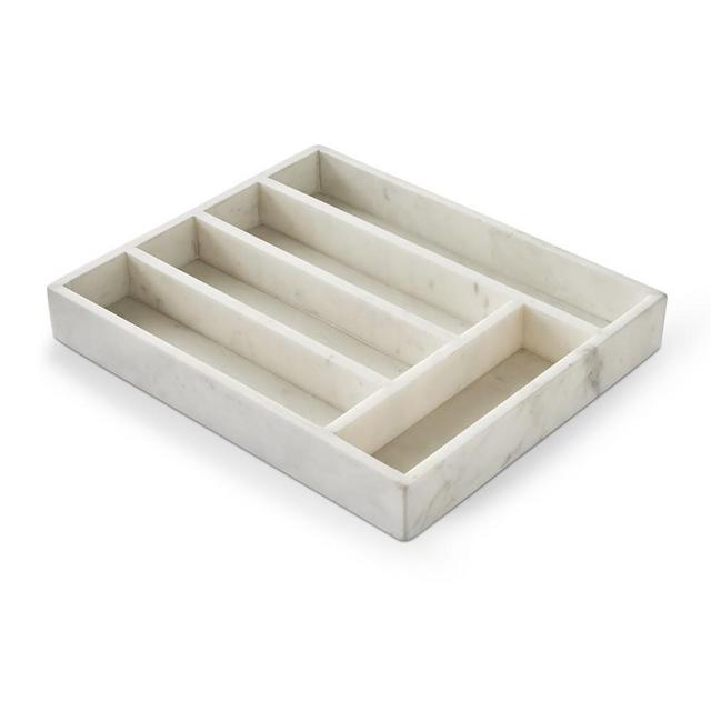 Marble Flatware Tray