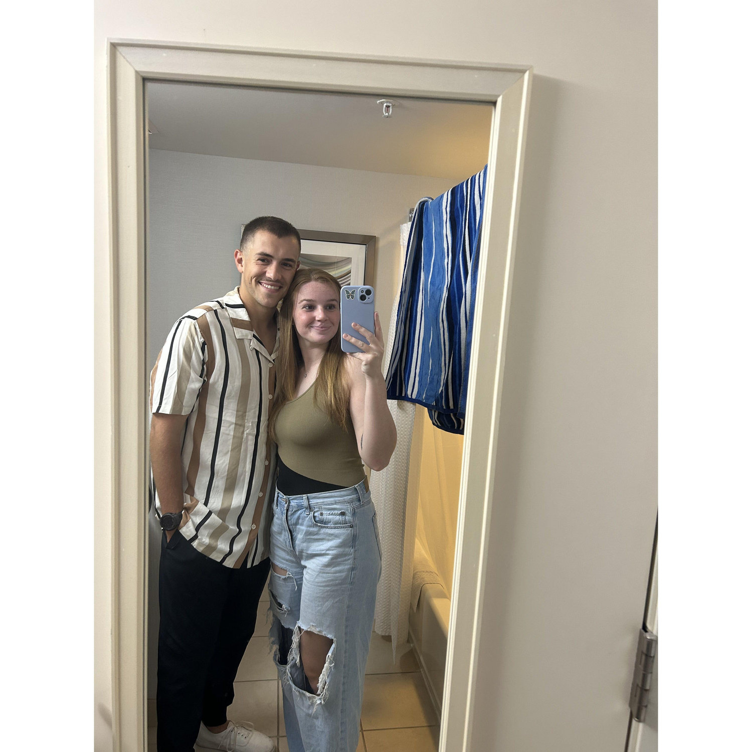 Kiely visited Steven down in Pensacola during his tech school. Of course we had to have a mirror photo op before going to dinner.