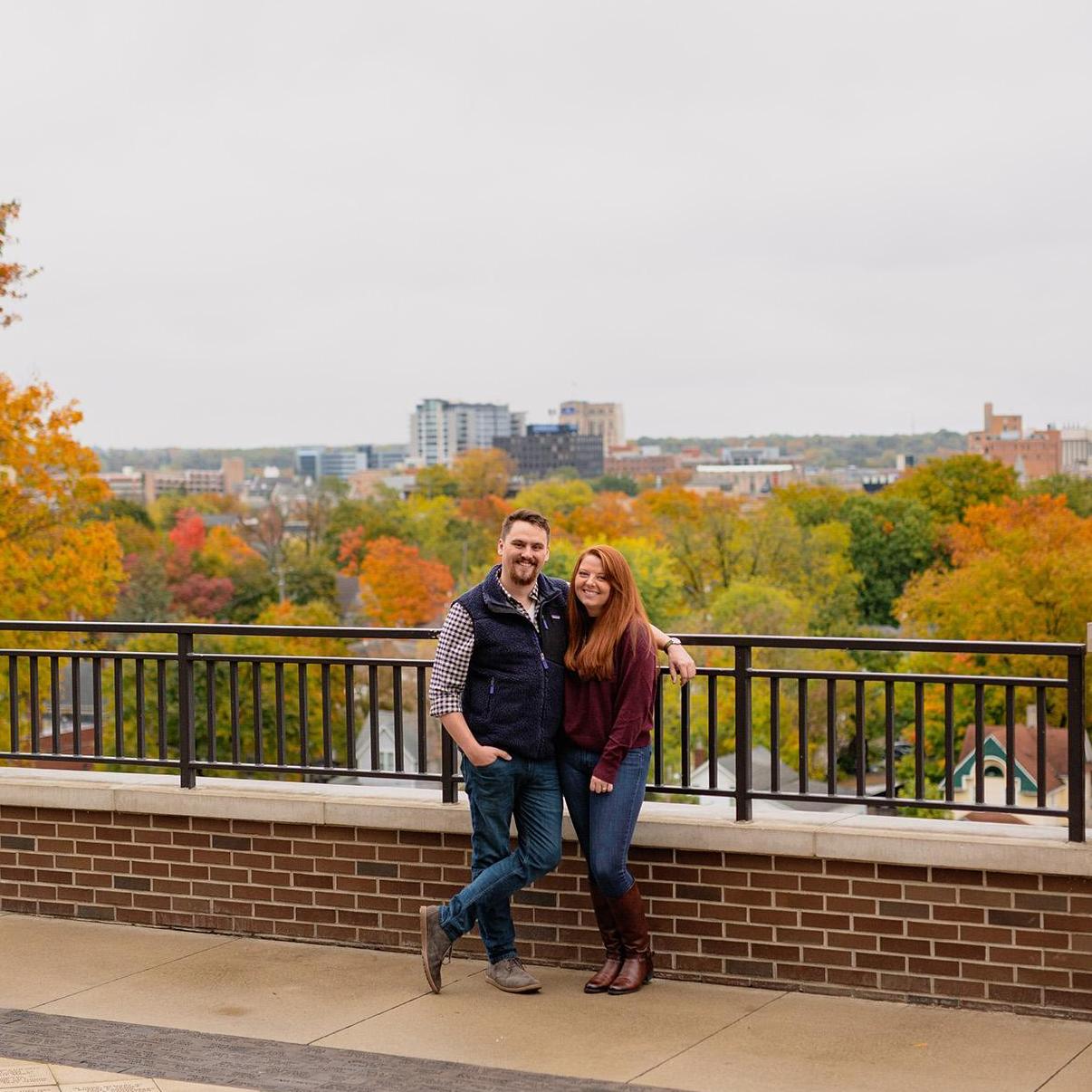 Overlooking the Kalamazoo skyline.