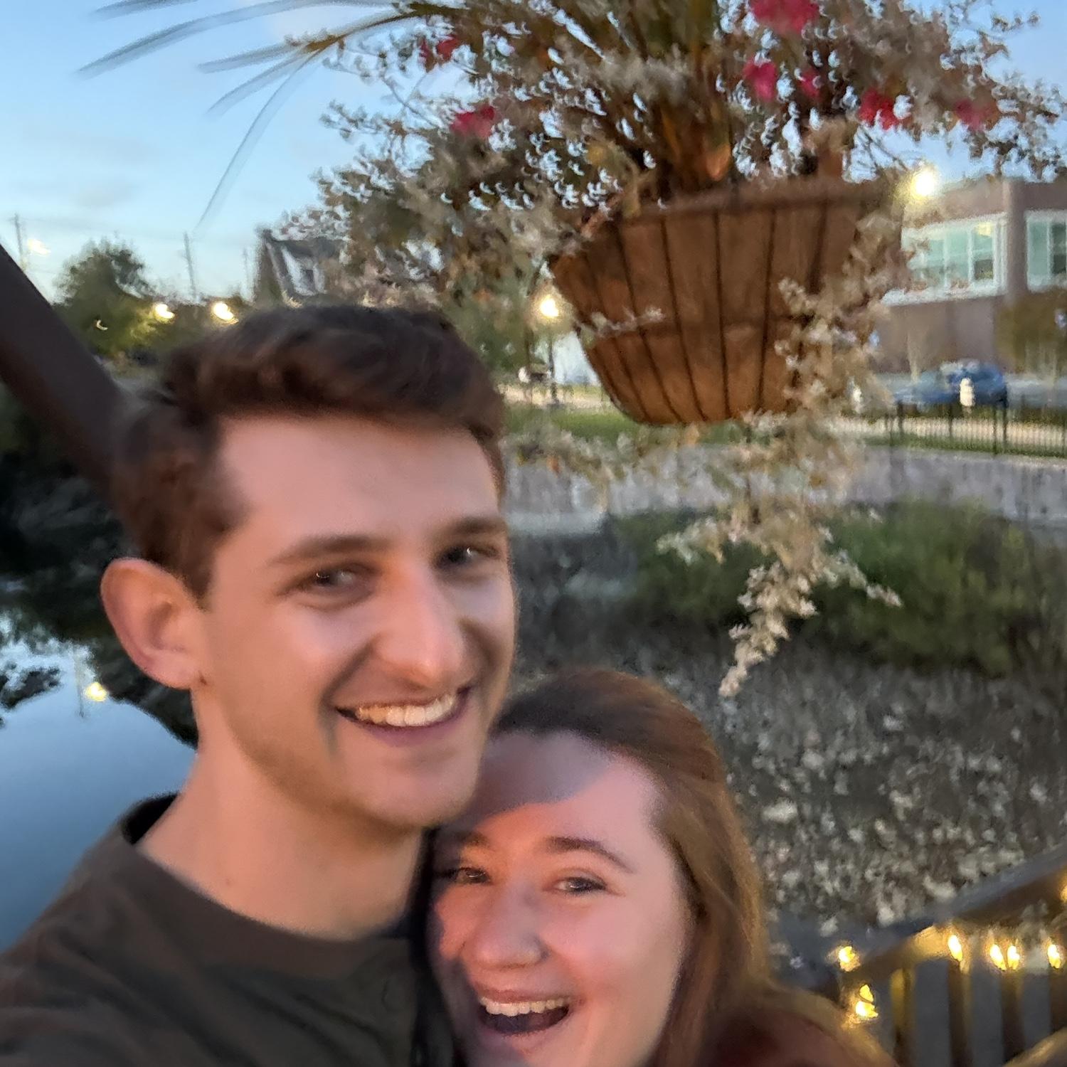 First picture after getting engaged