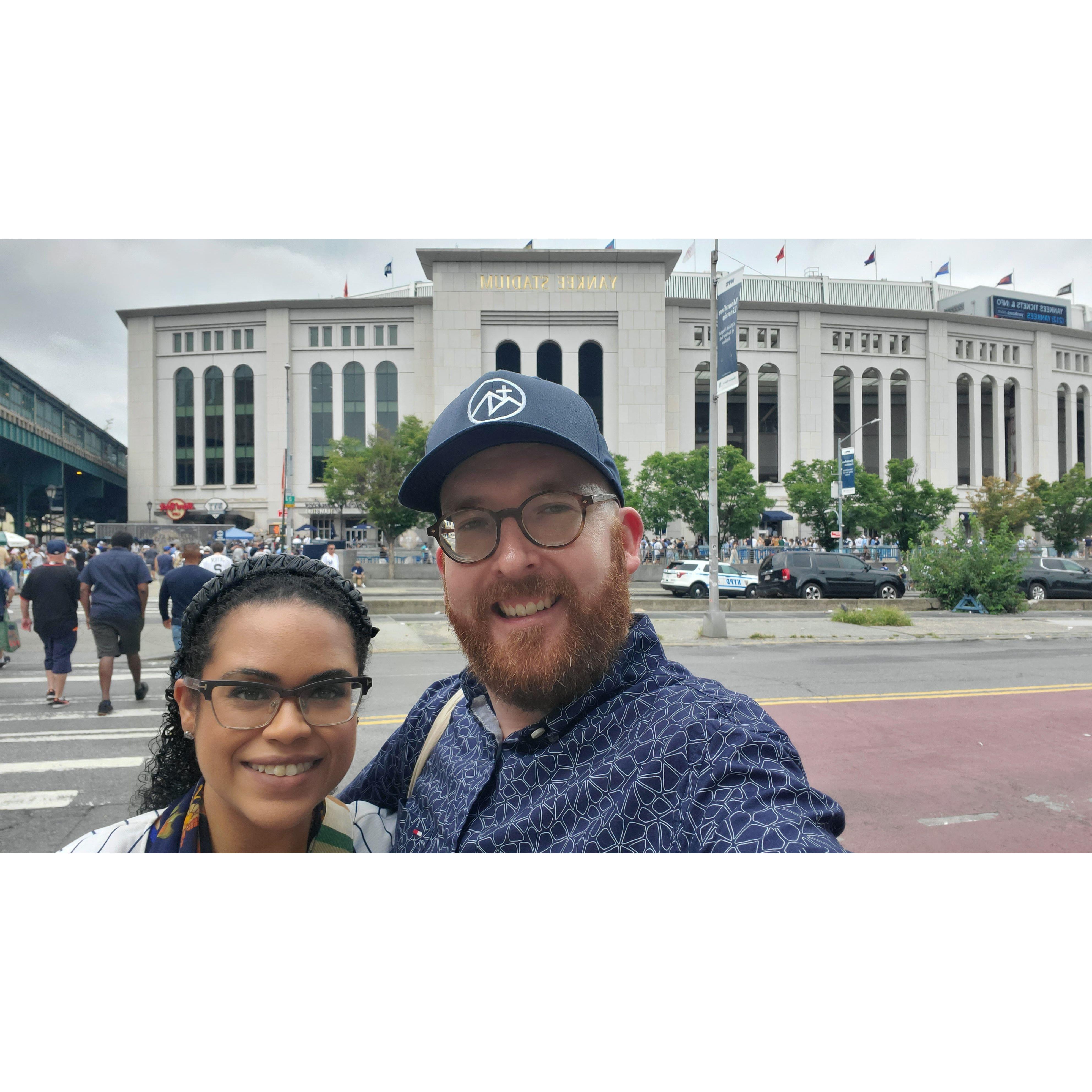 Our first Yankees game together.