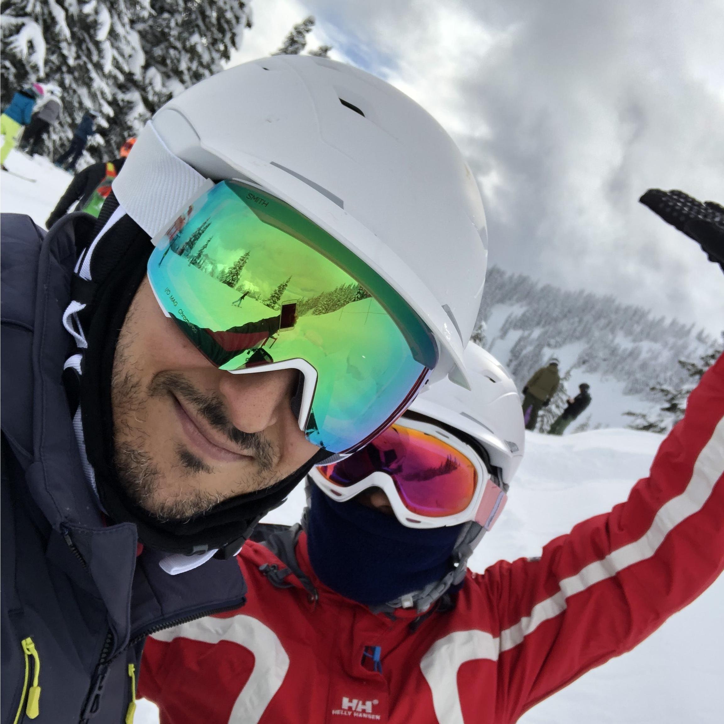 Hitting the slopes together.