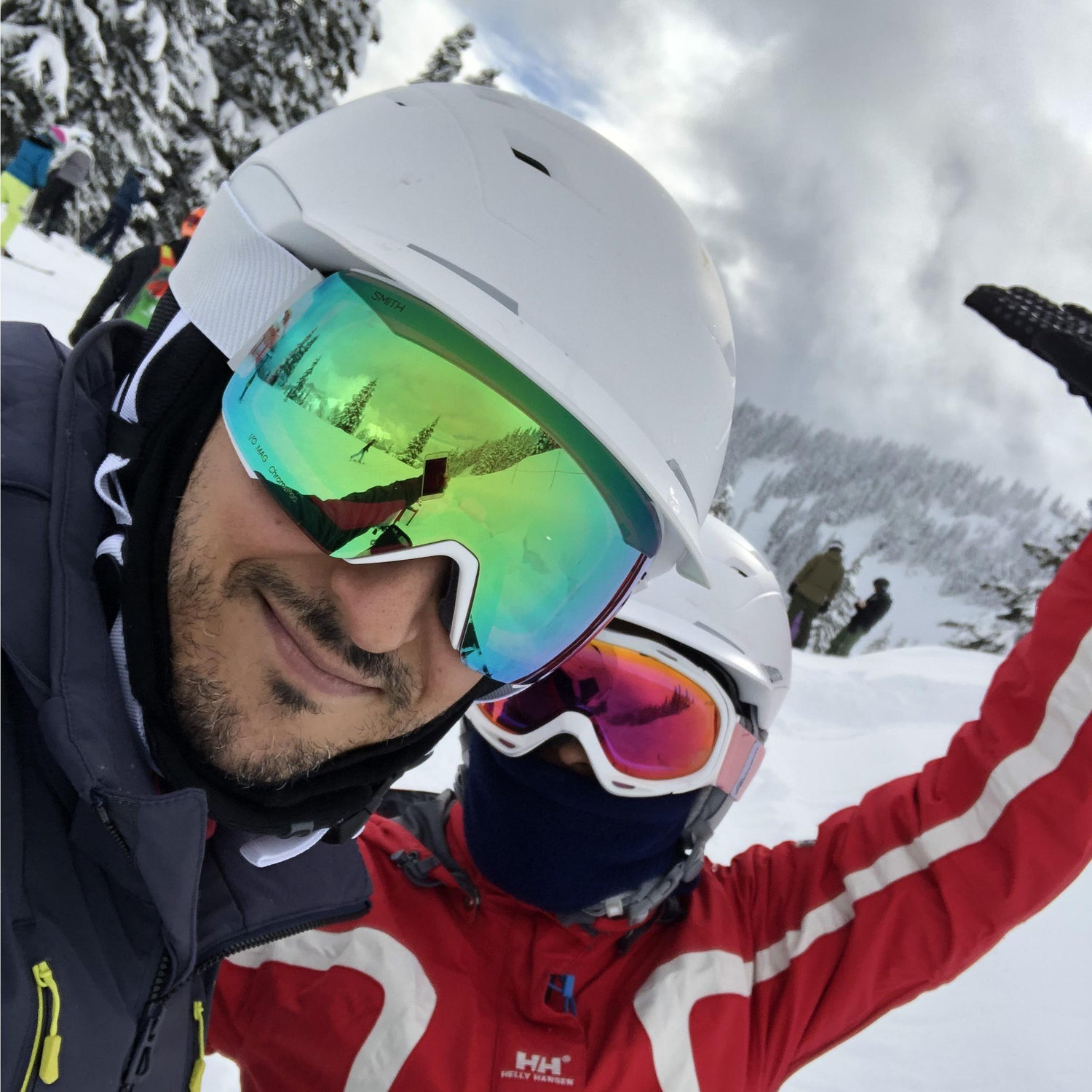 Hitting the slopes together.