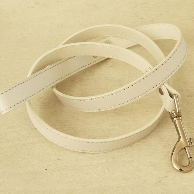 White dog Leash, Pet accessory, dog leash, Dog Lovers, Dog Leash , Wedding dog collar