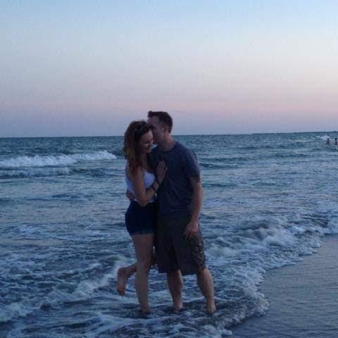 This was taken within the first few months of us dating. "I loved you then, I love you now, I will love you forever"