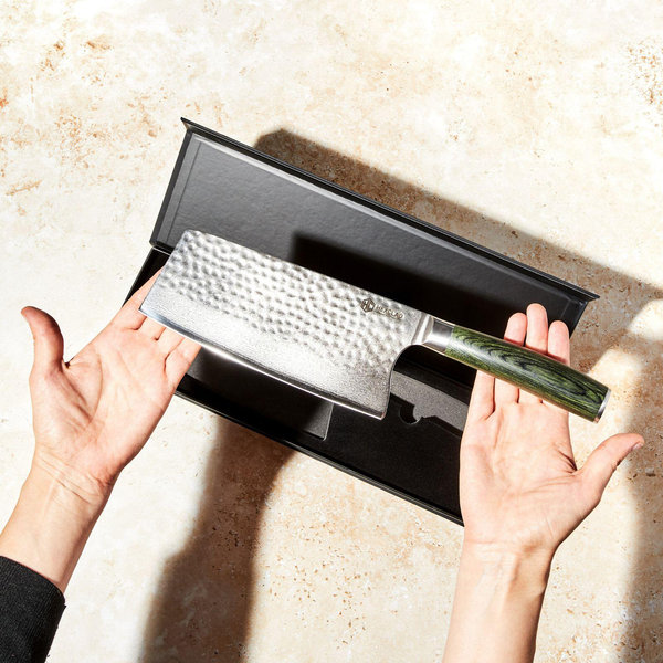 HexClad Hybrid Cookware, Damascus Steel Cleaver Knife | Zola