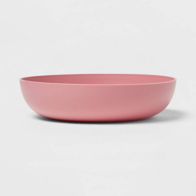 40.5oz Plastic Dinner Bowl Coral Pink - Room Essentials™
