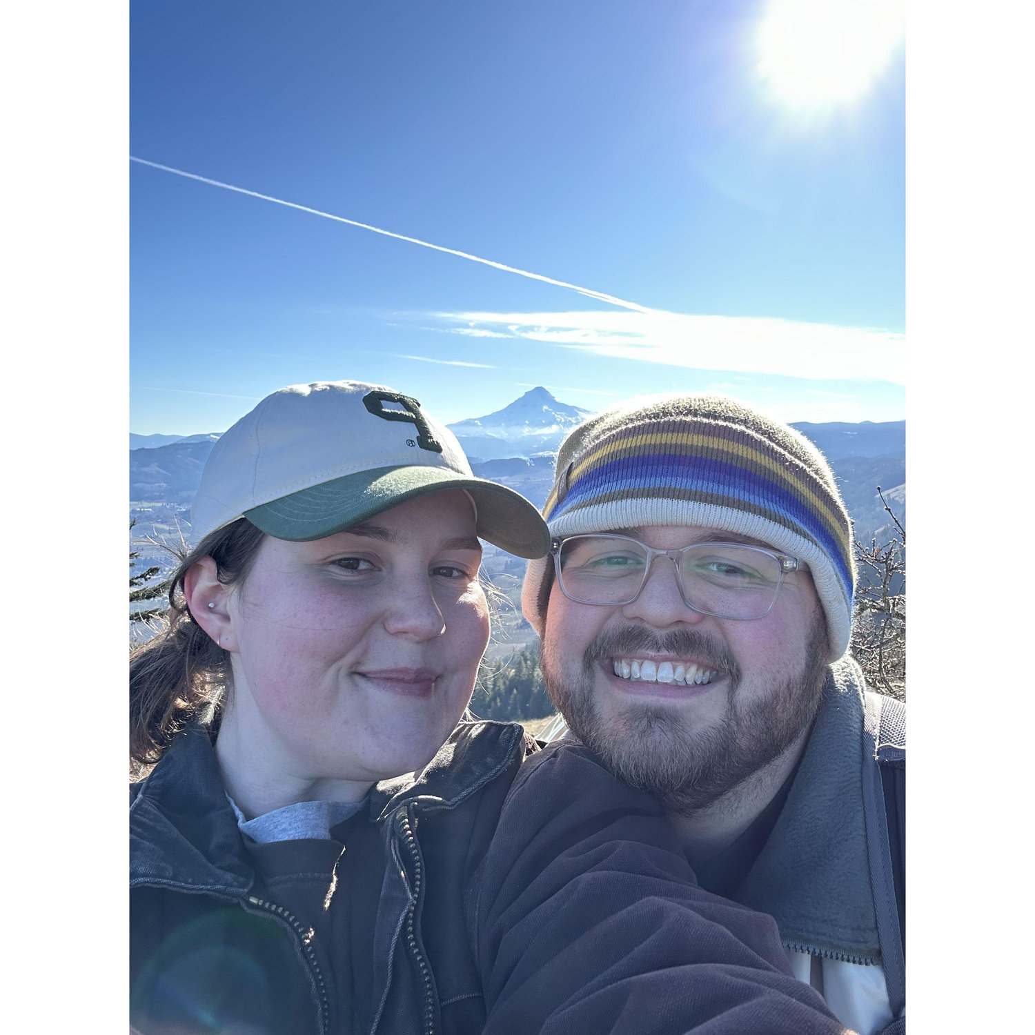 Mt. Hood hike the weekend before Turner proposed!