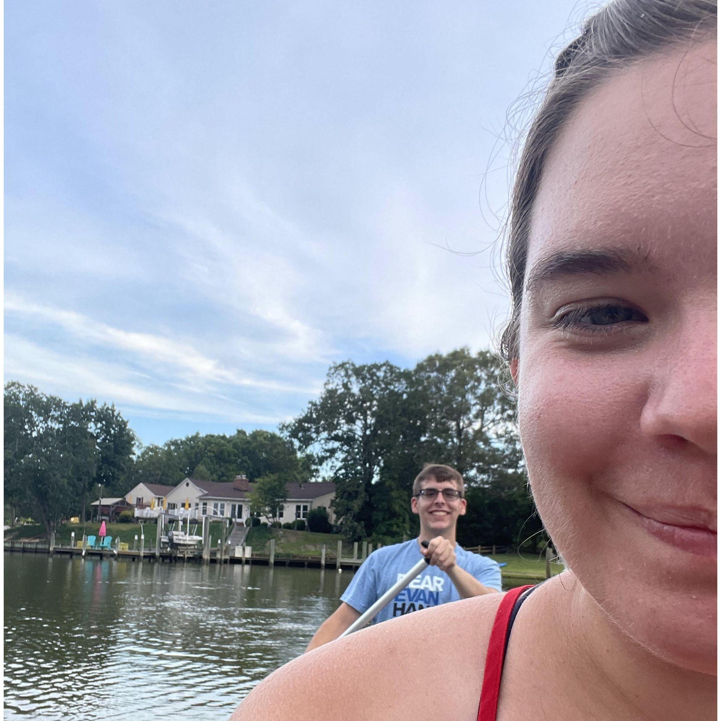Sneak attack picture and he caught me.
