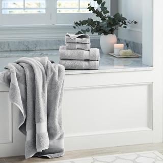 The Starter Plush 8-Piece Organic Bath Towel Set