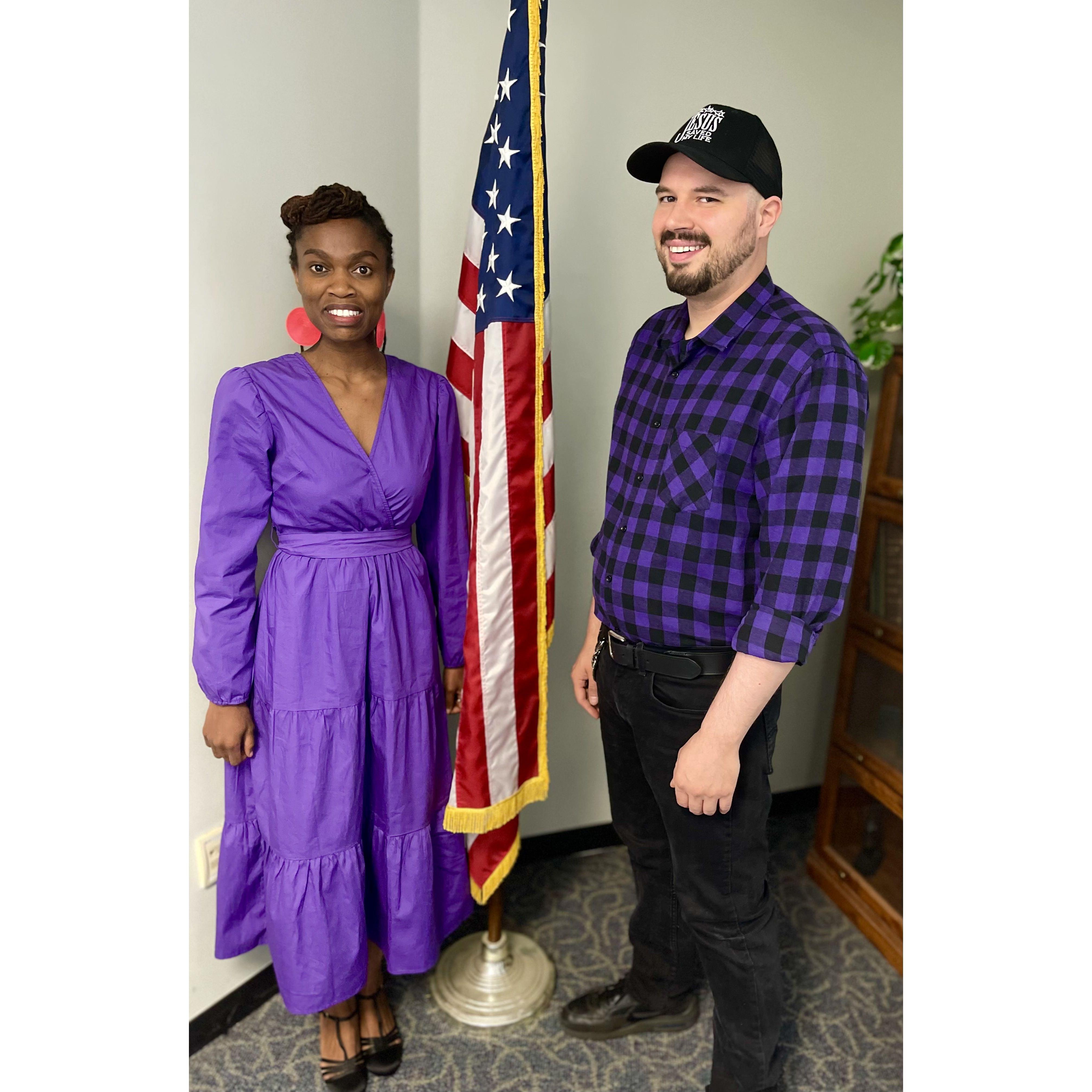 June 6th, our Marriage License was granted!