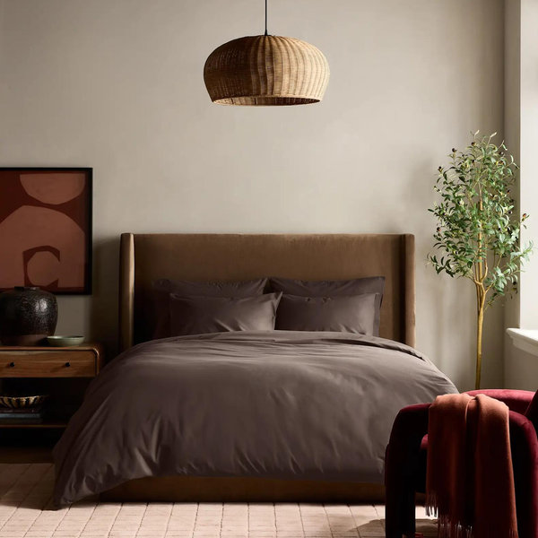 Classic Organic Percale Duvet Cover Set - King/Cal King