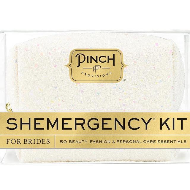 Pinch Provisions Shemergency Kit for Brides, Includes 50 Must-Have Emergency Essential Items for The Big Day, Mid-Size Multi-Functional Pouch, Perfect Survival Kit for Wedding Day
