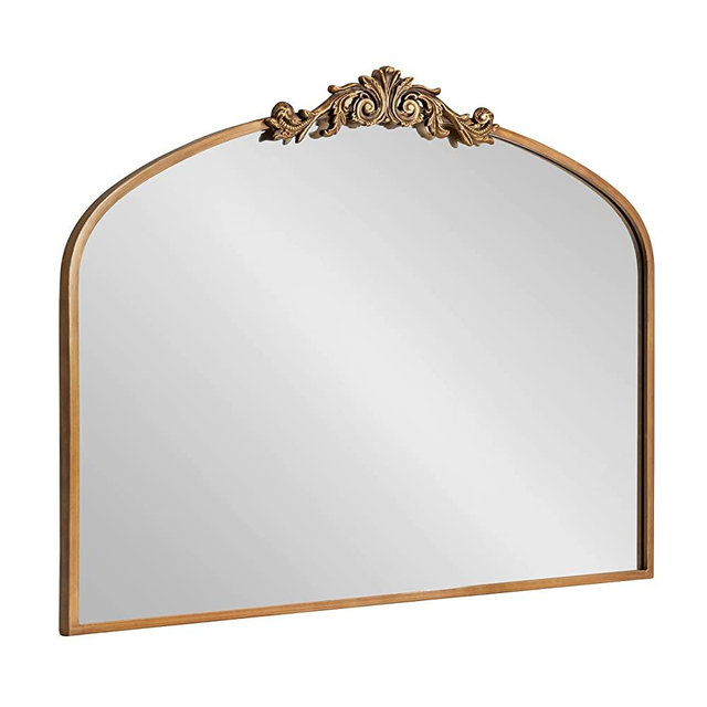 Kate and Laurel Arendahl Traditional Arch Mirror, 36x29, Gold