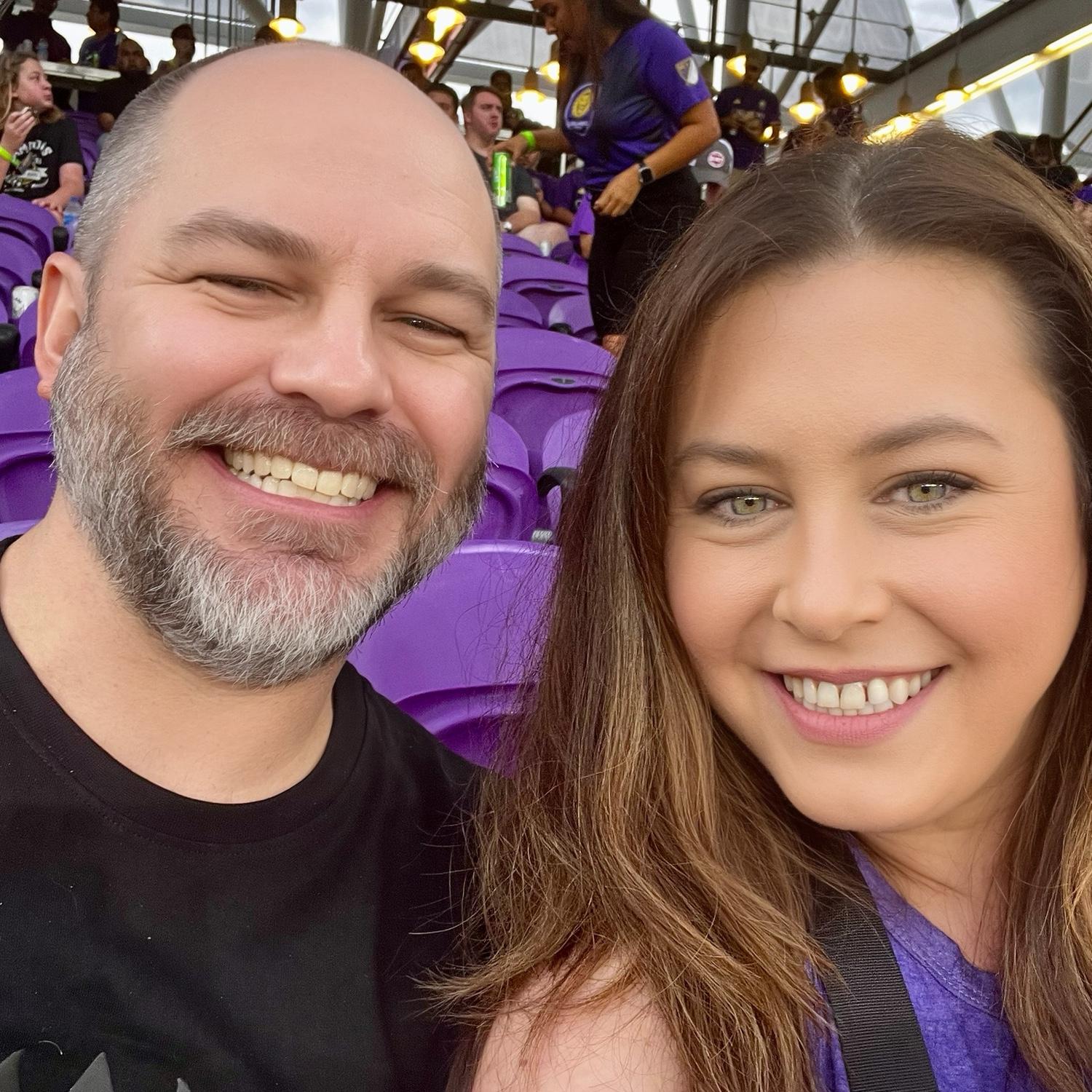 Watching the Orlando City lose terribly, in honor of Tim's 40th. 06/15/2024