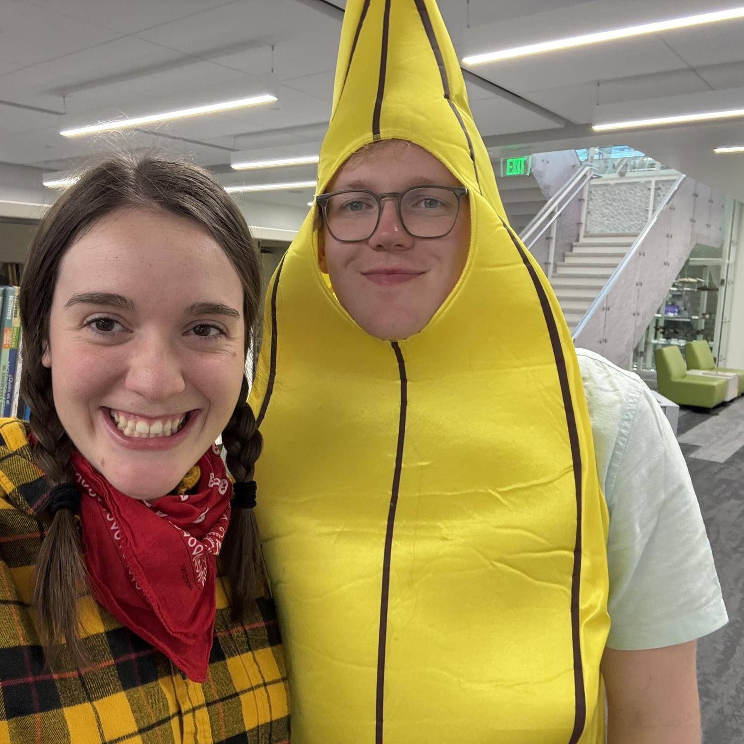 Halloween piano recital as Woody and “Banana Man”, 2025