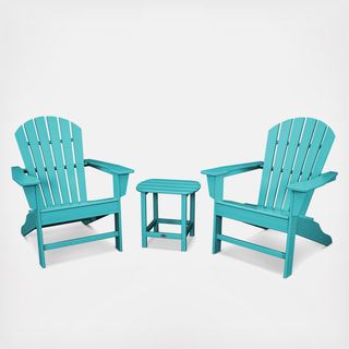 South Beach Outdoor Adirondack 3-Piece Set