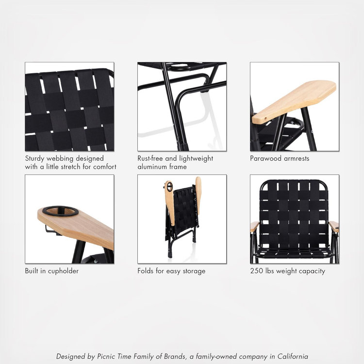 Oniva, Lux Woven Outdoor Camp Chair | Zola
