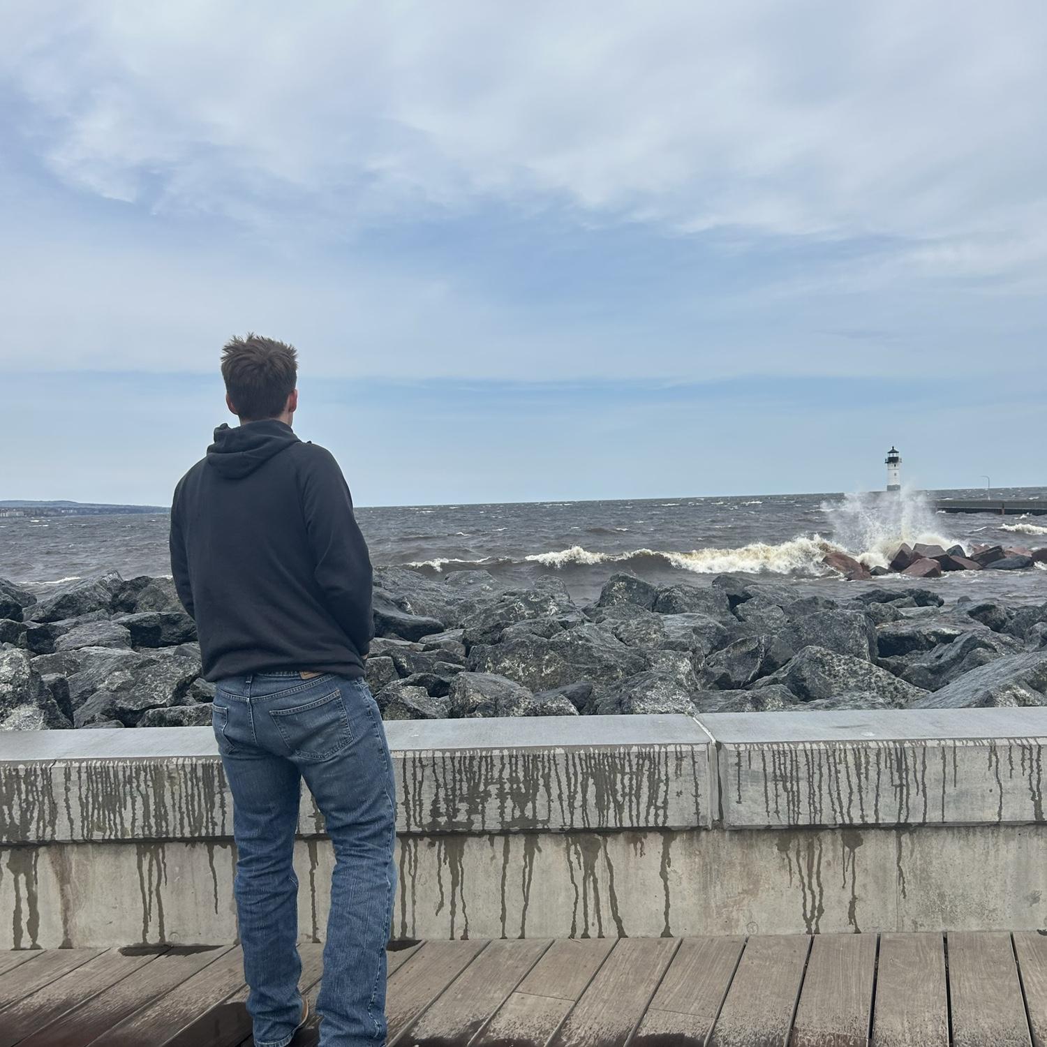 Daniel's first time visiting Lake Superior and Duluth, MN (Lexi's old stomping grounds)