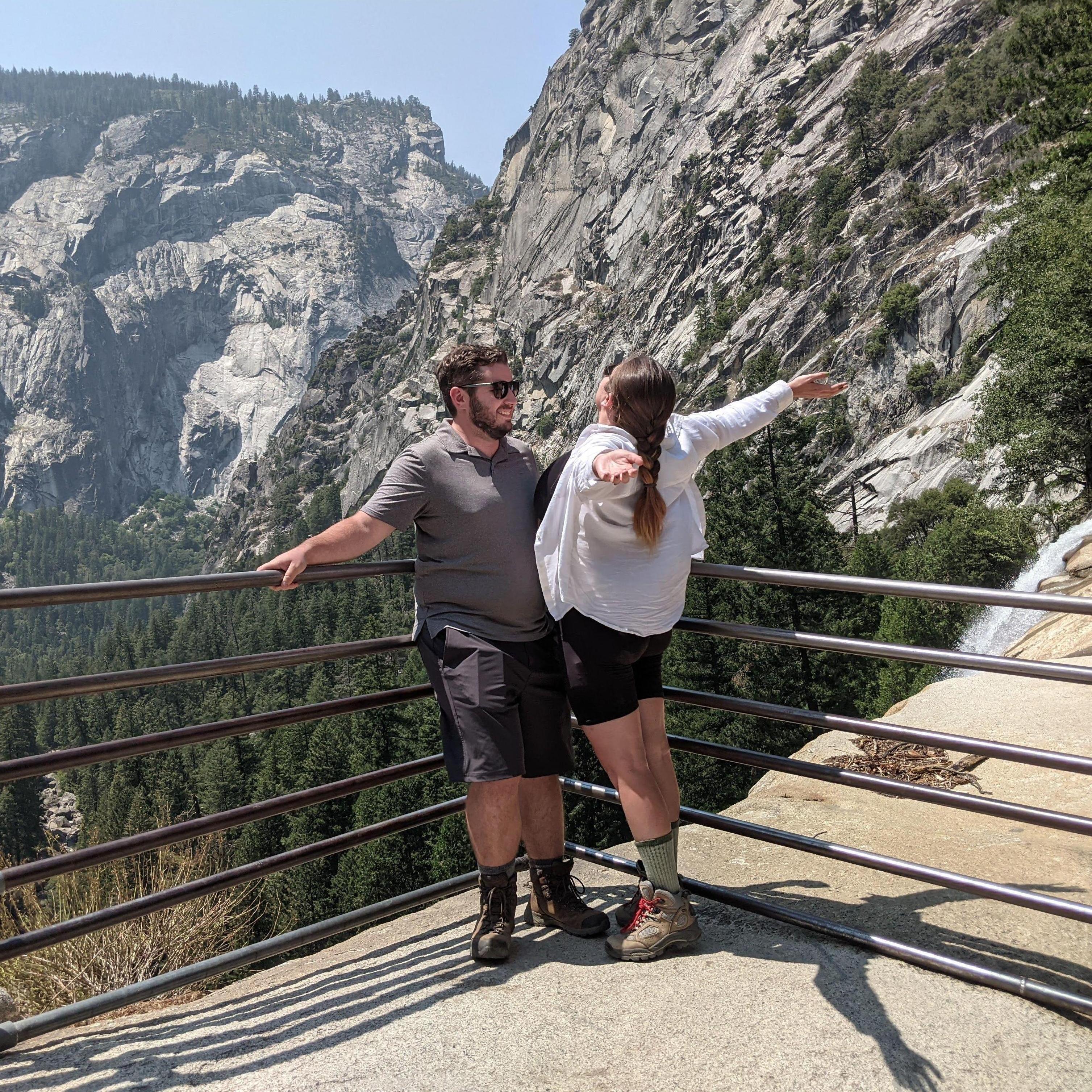 Celebrating being newly engaged in the exact spot that it happened (2021).