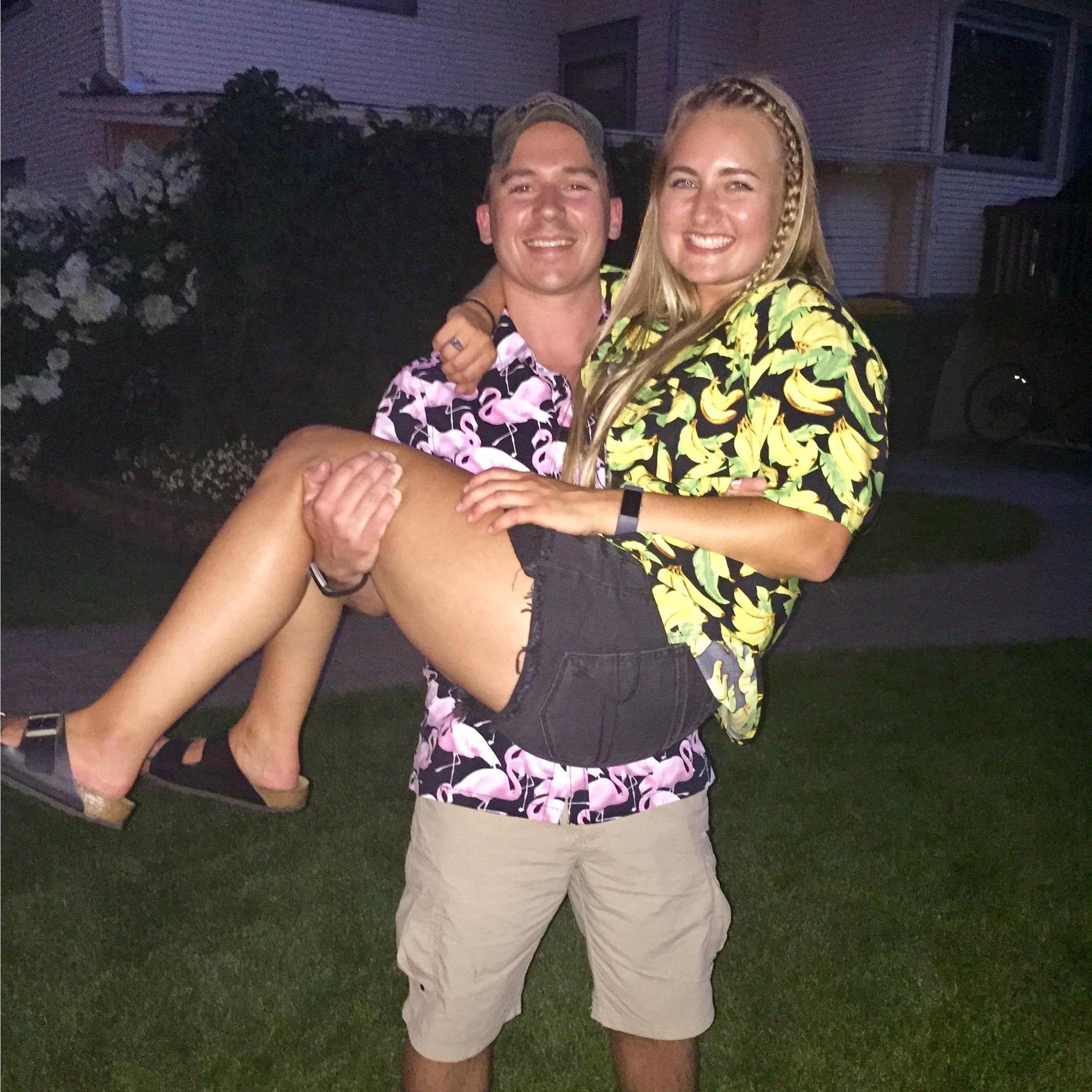 Yes, our close-to-matching shirts. IYKYK. 7/28/2017