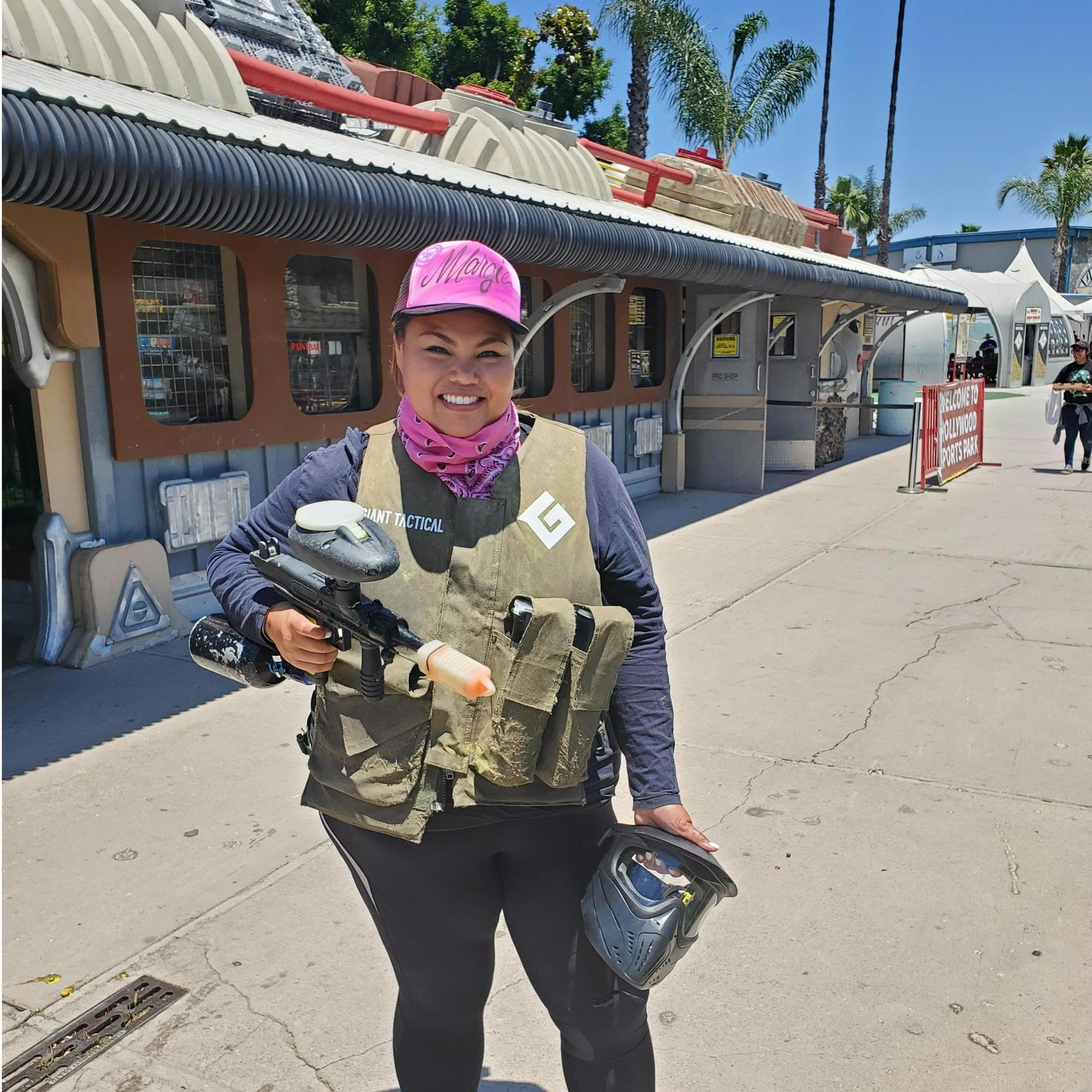 1st paintball outing... thank you for doing things that are out of your norm - this is why I Love You.