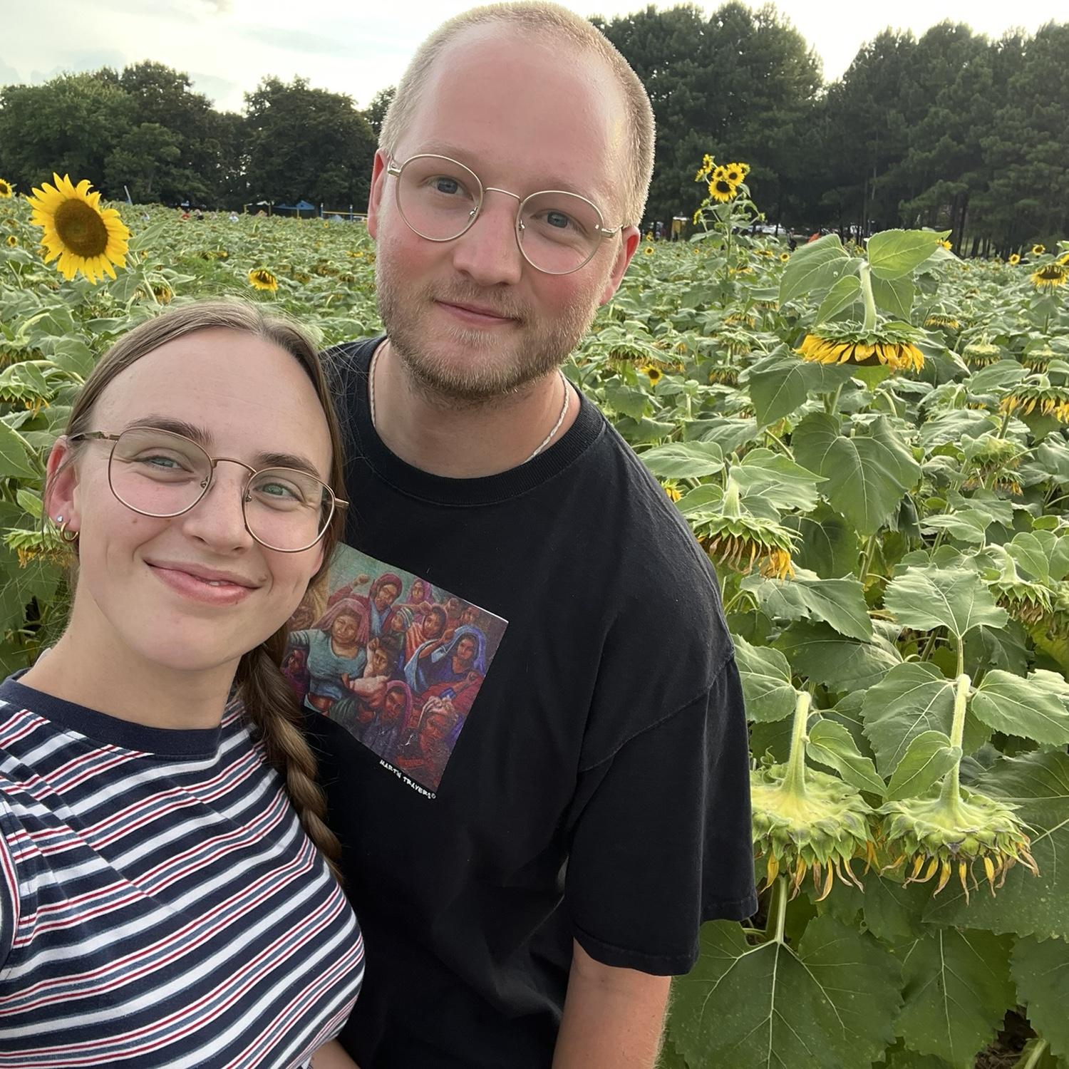 We visited a sunflower field our first summer in NC!